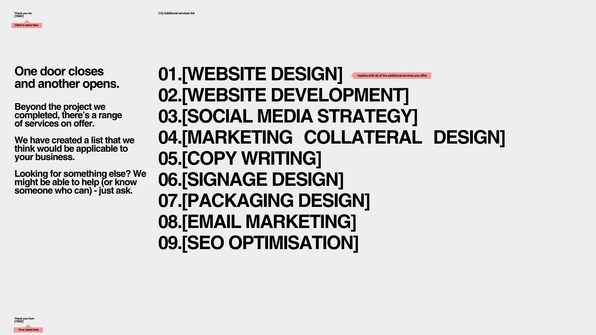 CLIENT OFFBOARDING FRAMEWORK TEMPLATE