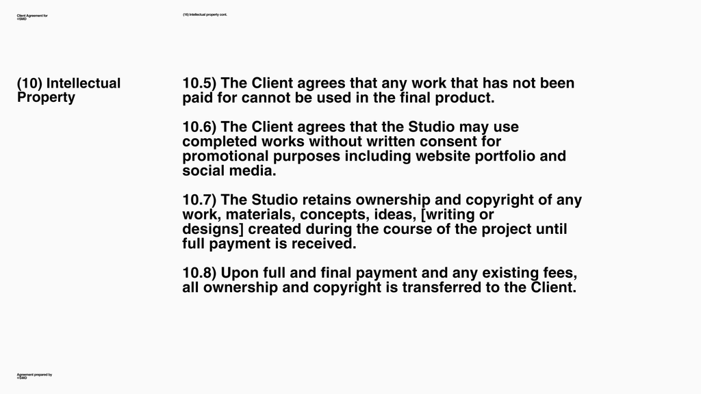 CLIENT AGREEMENT FRAMEWORK TEMPLATE