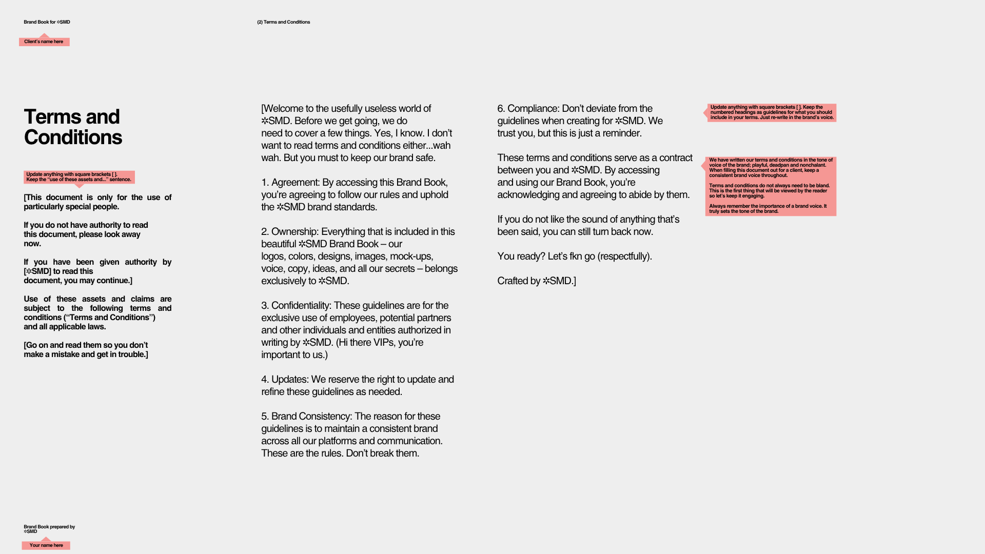 BRAND BOOK FRAMEWORK TEMPLATE