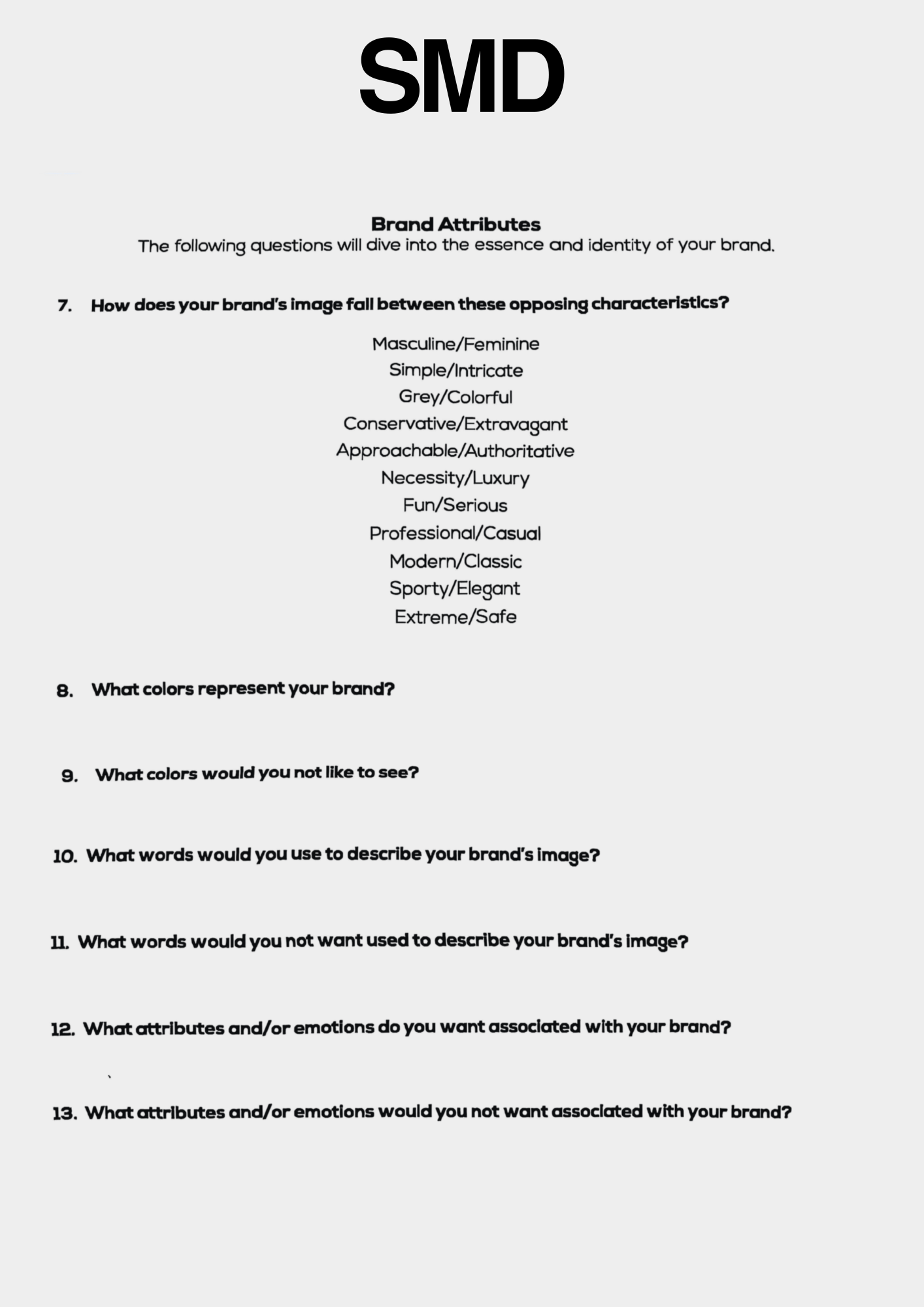 BRANDING DISCOVERY QUESTIONS