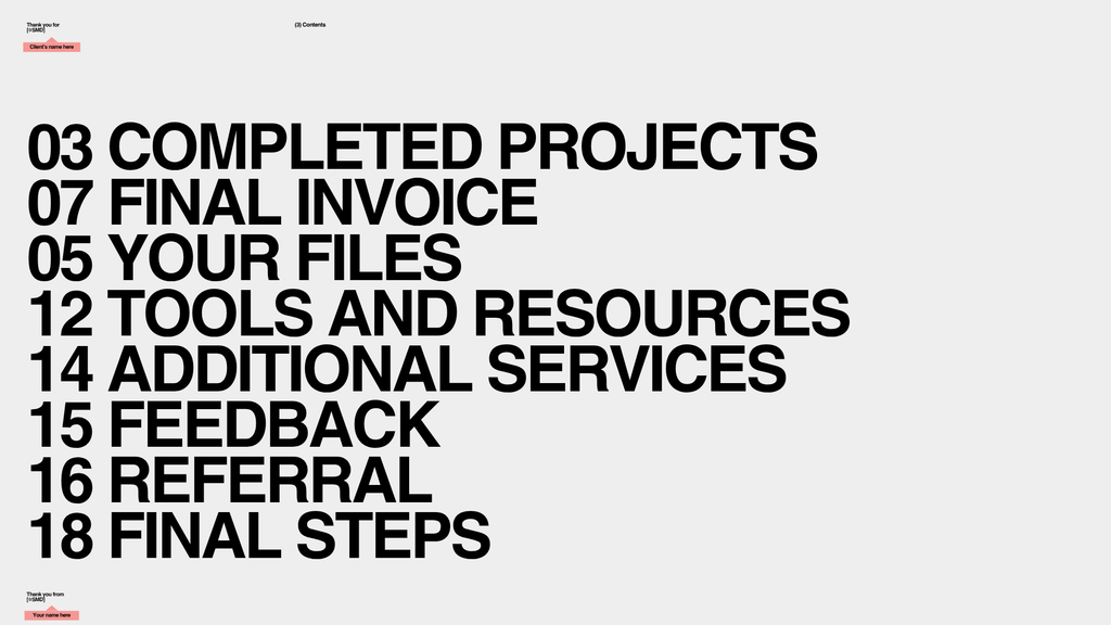 CLIENT OFFBOARDING FRAMEWORK TEMPLATE