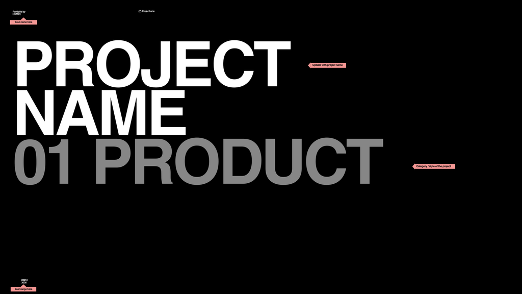 PORTFOLIO FRAMEWORK TEMPLATE