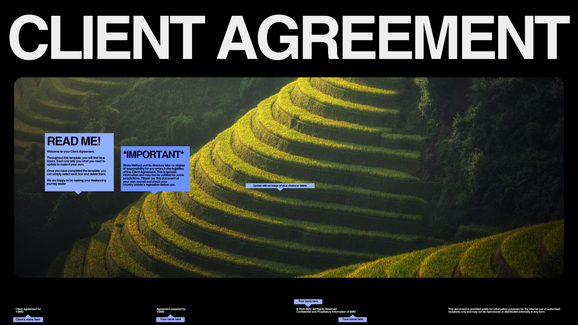 CLIENT AGREEMENT FRAMEWORK TEMPLATE