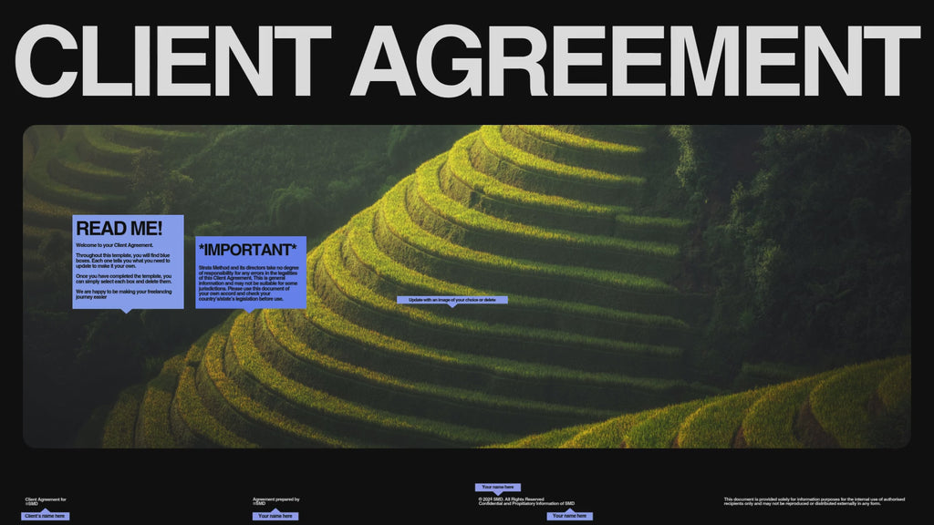 CLIENT AGREEMENT FRAMEWORK TEMPLATE